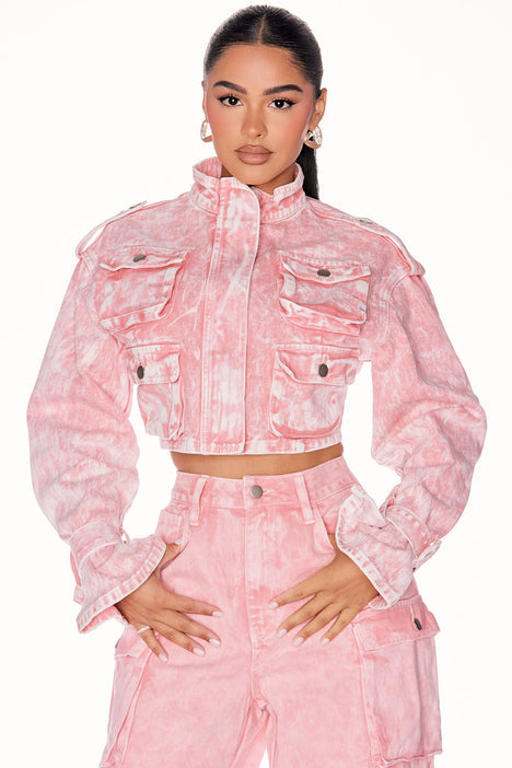 ZARA CARGO DENIM TWO PIECE SET