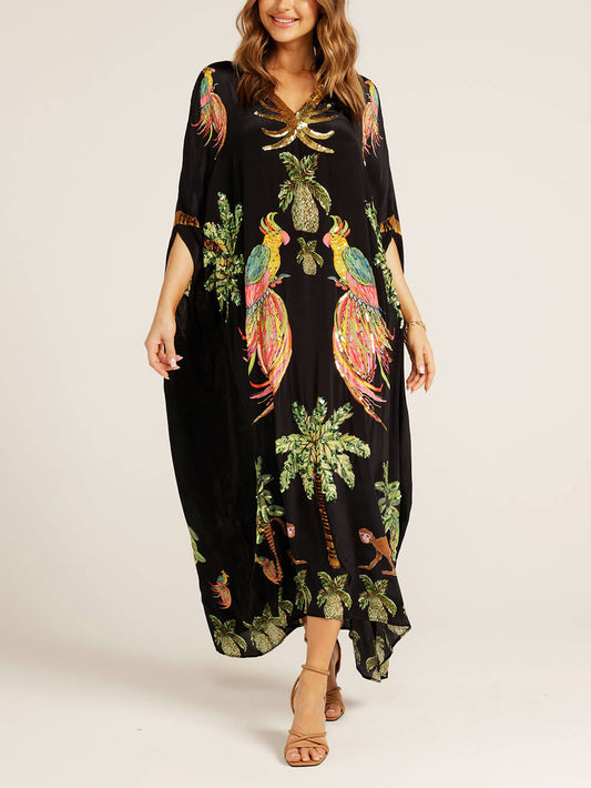 Lily™ Artsy Dress With Tropical Print