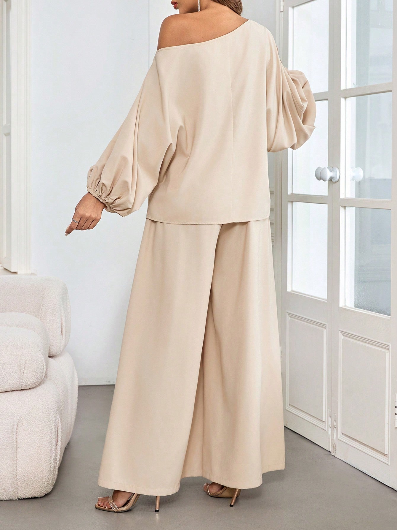 The Harmony™ Beige Two-Piece Set