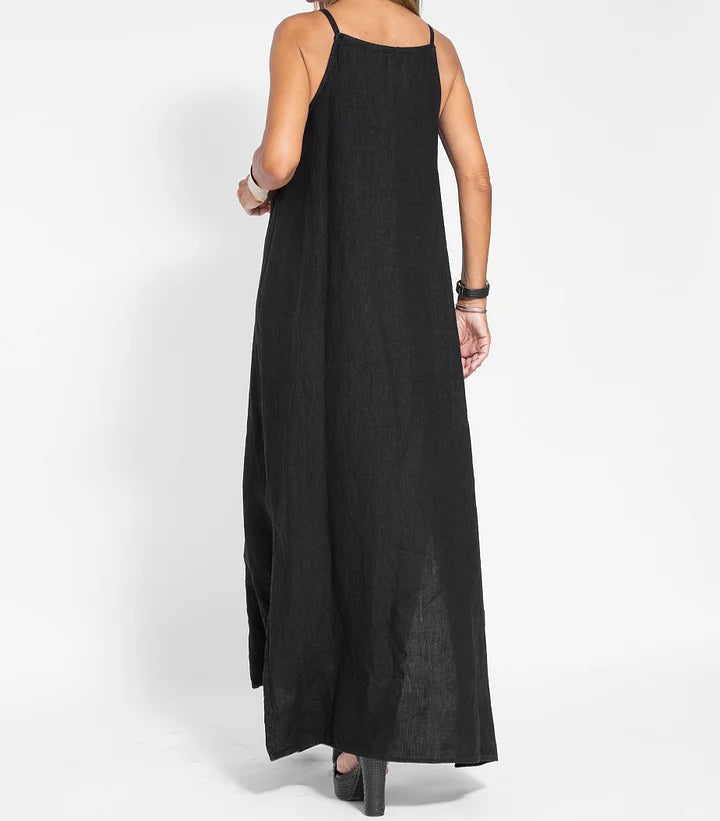 Serene Grace™ Cotton-Linen Maxi Dress