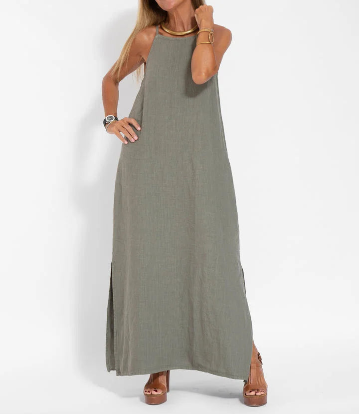 Serene Grace™ Cotton-Linen Maxi Dress